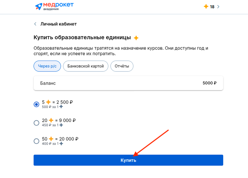 Купить образовательные единицы